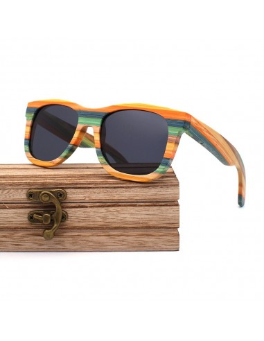 Lunettes de Soleil en Bois | Femme | Zebra Color Pour