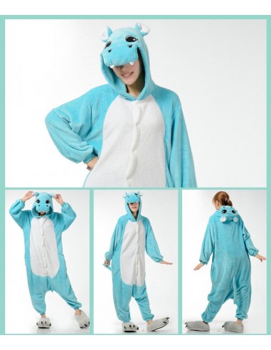 Pyjama Dinosaure  Combinaison Homme Bleue Vous souhaitez 