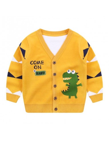 Sweat Dinosaure  Pull jaune enfant 2023