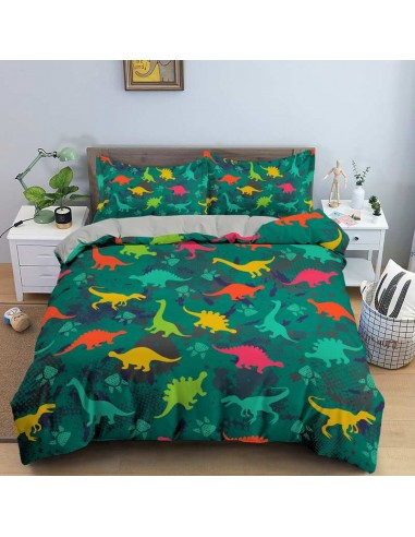 Housse de couette dinosaure verte Comparez plus de prix