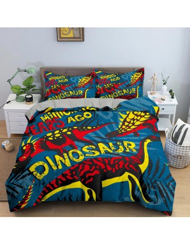 Housse de couette dinosaure bleue pour adolescent livraison et retour toujours gratuits