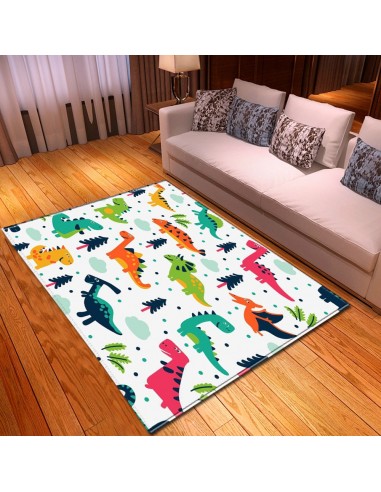 tapis multicolore dinosaure ouvre sa boutique