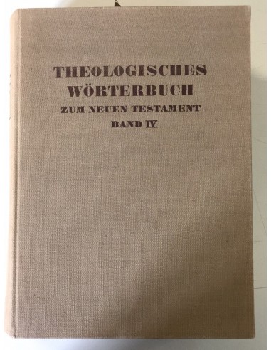 Theologisches Wörterbuch zum Neuen Testament Band 4 basket pas cher