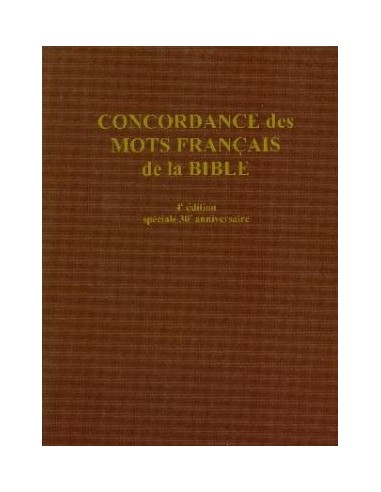 Concordance des mots français de la Bible Comparez plus de prix