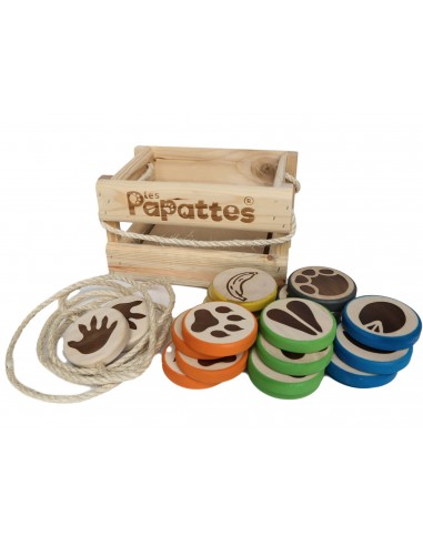 Jeu de palets en bois Les Papattes en linge