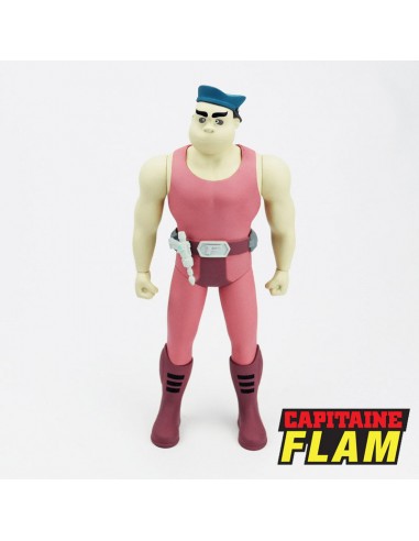 Capitaine Flam Figurine Mala 20cm rembourrage situé sous