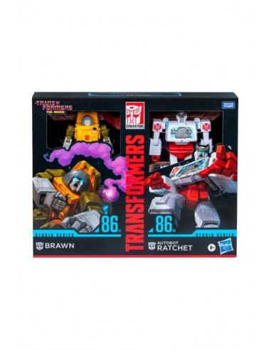 The Transformers: The Movie Studio Series Deluxe Class pack 2 figurines Brawn & Autobot Ratchet 11 cm plus qu'un jeu 