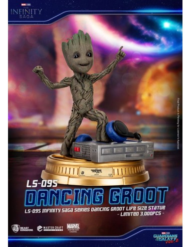 Les Gardiens de la Galaxie 2 statuette 1/1 Dancing Groot EU Exclusive 32 cm pas cher 