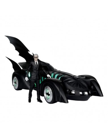 Batman Forever DC Multiverse figurine avec véhicule Alfred Pennyworth & Batmobile (Gold Label) 79 cm france