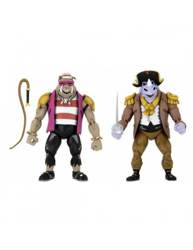 TMNT Turtles In Time 2-Pack Pirate Rocksteady & Bebop 18cm vente chaude votre 