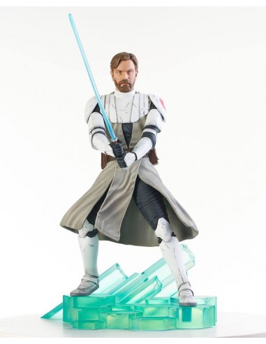 Star Wars The Clone Wars statuette Premier Collection 1/7 Obi-Wan Kenobi 27 cm la livraison gratuite