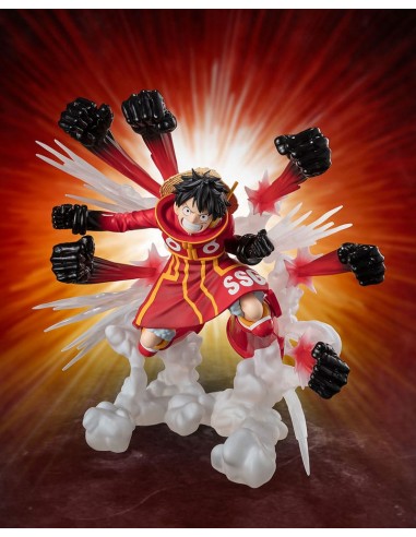 One Piece statuette PVC Figuarts ZERO Extra Battle Monkey D. Luffy -Gum Gum Hawk Gatling- 19 cm les muscles