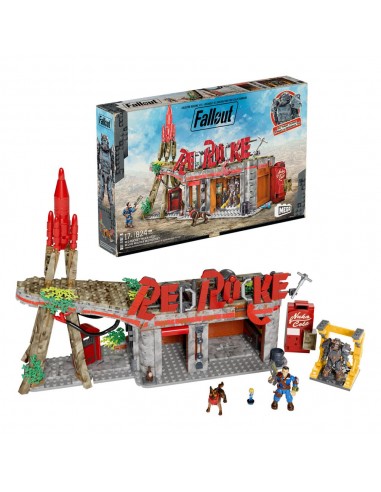 Fallout jeu de construction MEGA Red Rocket Truck Stop des créatures d'habitude